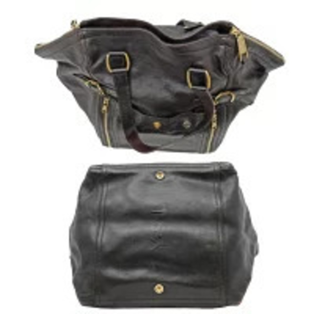 Saint Laurent Rive Gauche Downtown Tote Bag Handbag Brown Dark - Picture 4 of 6